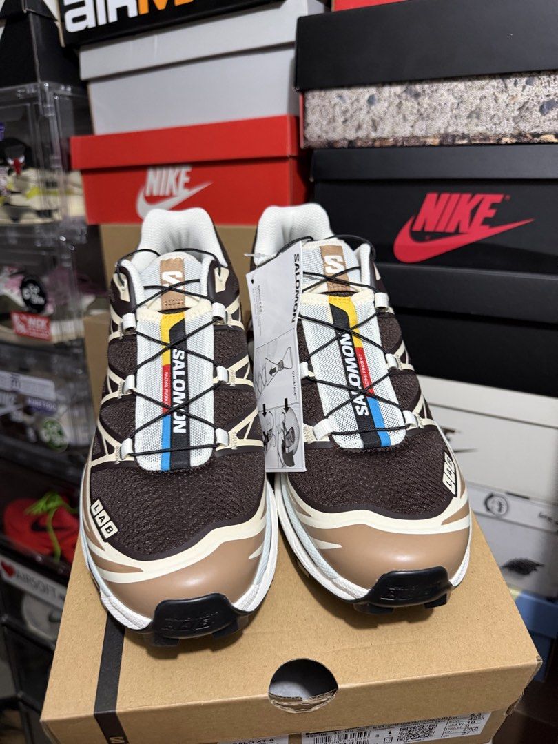 SALOMON XT-6 BLACK COFFEE /BURRO (Category: Casual Shoes) located in Makati City. Submitted by badbunny. (Listing ID 1466401814, Image 2). Description: FOR SALE SALOMON XT-6 BLACK COFFEE/BURRO Size 9 mens Brand New - Complete ₱12,990 only SRP! 📍Makati Area.