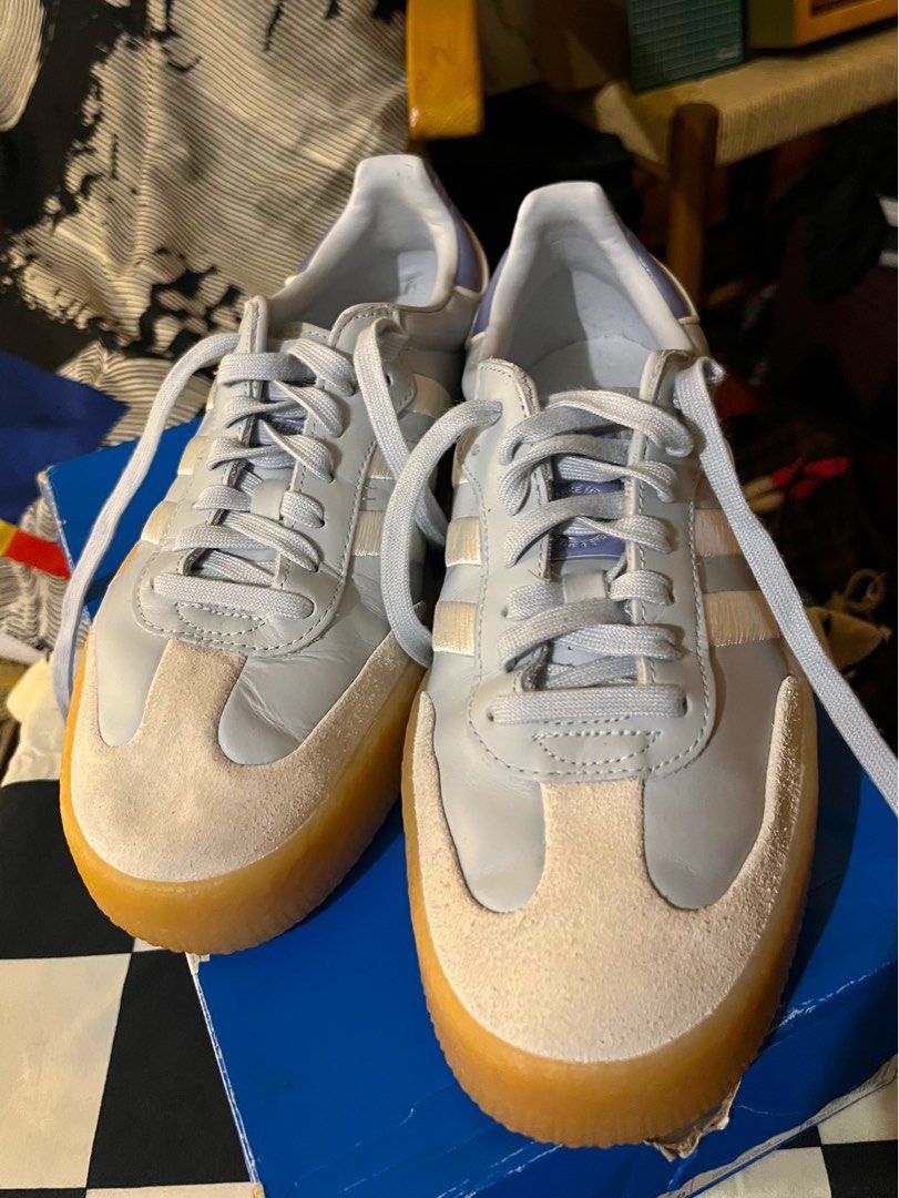 Sambae W Light Blue (Category: Sneakers) located in Pasig City. Submitted by carmens.closet (Listing ID 1466453185, Image 2). Description: Shoe has a few crease (hence low selling price) but overall shoes are still new and neat. Used it twice only. Would best fit size 10 girlies and 8-8.5 on men RFS: too big on me. im usually a size 9.5-W but the fit of these are still a bit big on me. .