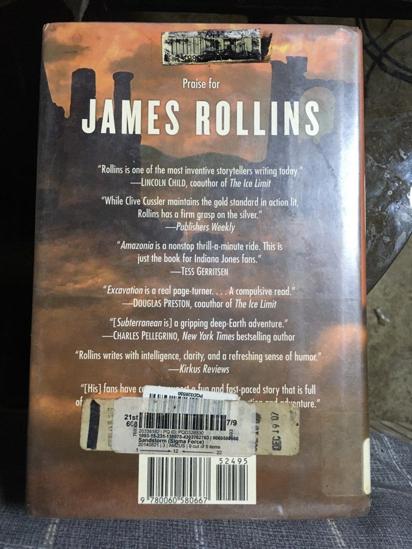 Sandstorm by James Rollins (Category: Storybooks) located in Rosario. Submitted by c__tops (Listing ID 1466394799, Image 2). Description: RFS: declutter.