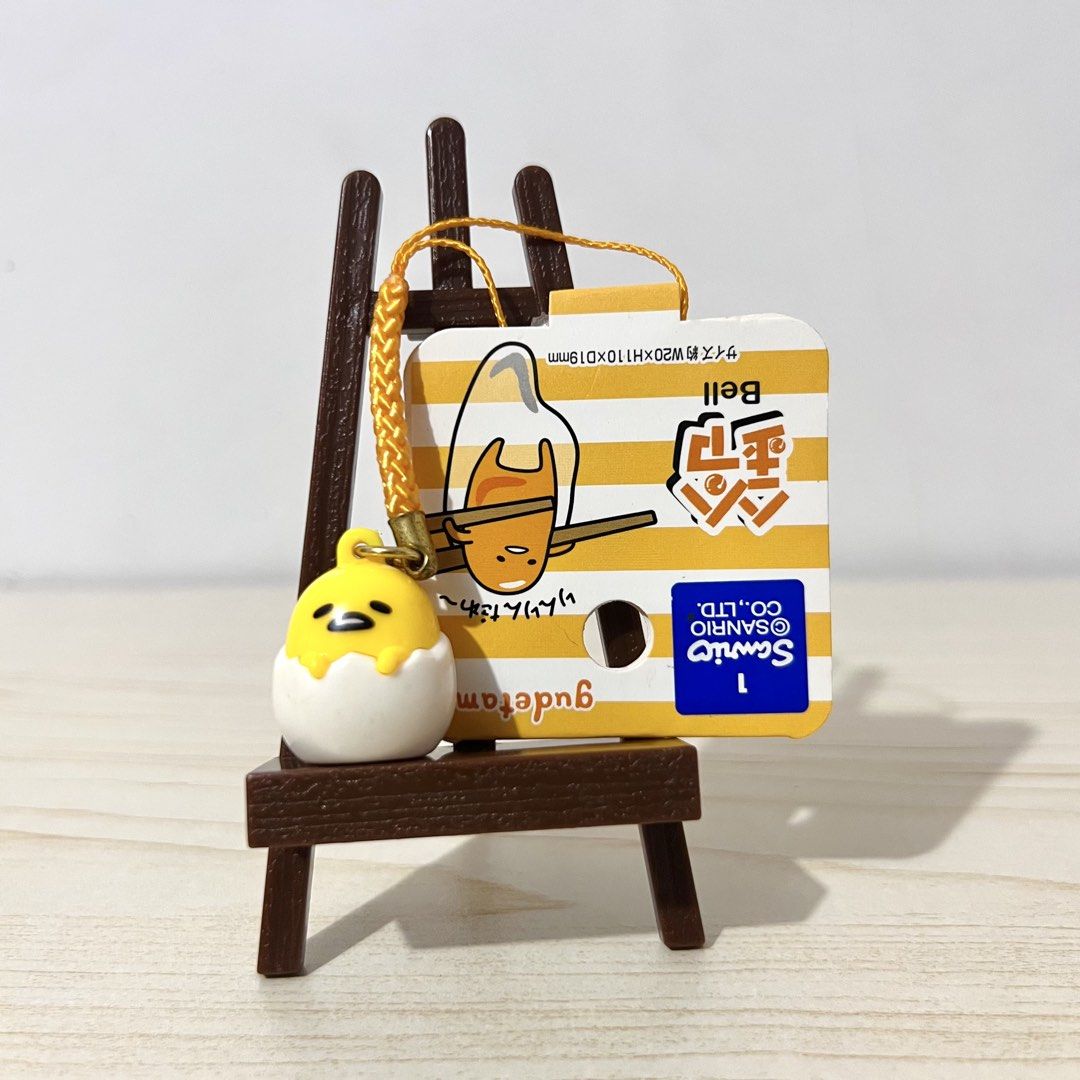 Sanrio Gudetama Bell Charm/Strap 2.5cm - Php 100 (Category: Character Goods) located in Davao. Submitted by pandorastoybox (Listing ID 1466411831, Image 1). Description: Sanrio Gudetama Bell Charm/Strap 2.5cm - Php 100 .
