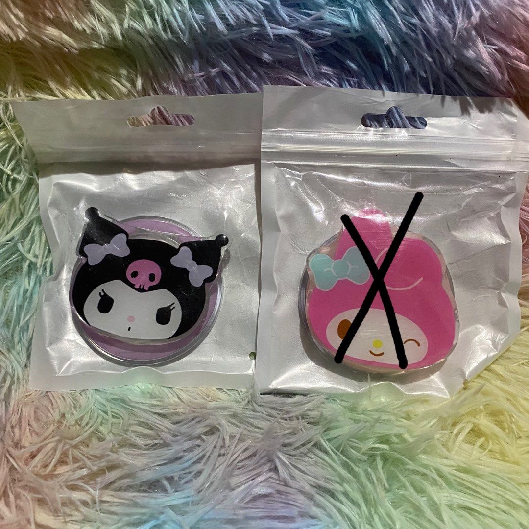 Sanrio Magnetic Pop Socket (Category: Mounts & Holders) located in Bulacan. Submitted by cute.finds.ph (Listing ID 1463448381, Image 1). Description: —₱130 each —magnetic —avail: (2) kuku, (1) melo.