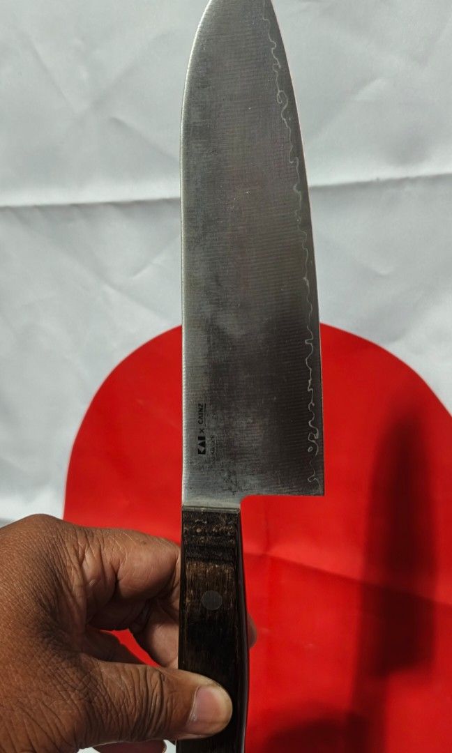 Santoku sanmai (Category: Knives & Chopping Boards) located in Polomolok. Submitted by dkljapansurplus (Listing ID 1466422160, Image 1). Description: Santoku sanmai, BL 167mm Ganda mg cladding line Freeshipping via flash.