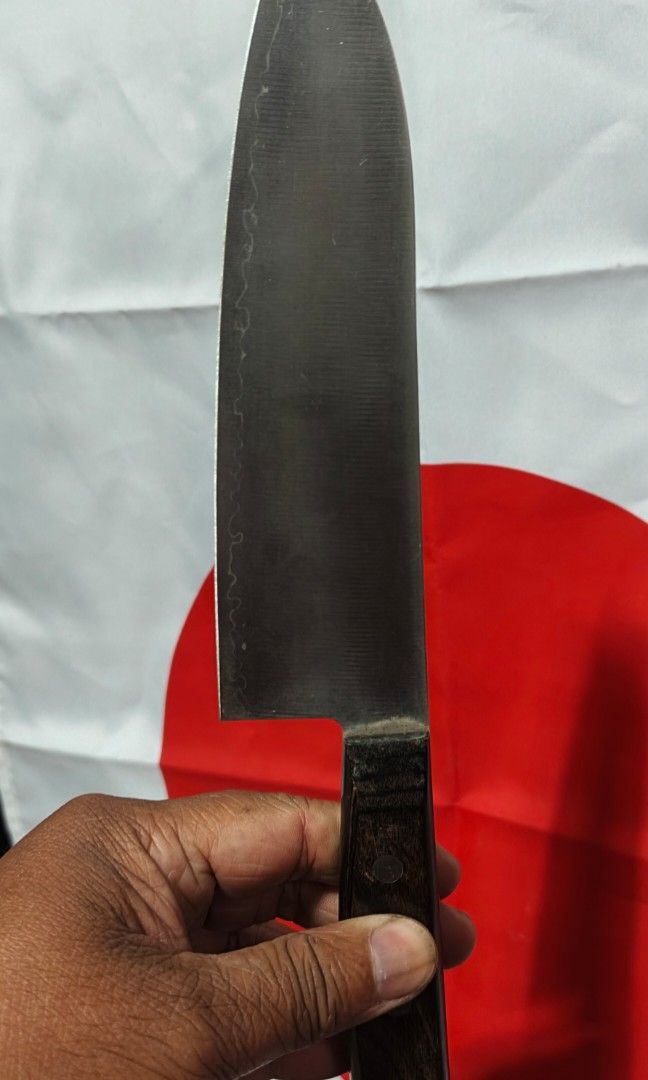 Santoku sanmai (Category: Knives & Chopping Boards) located in Polomolok. Submitted by dkljapansurplus (Listing ID 1466422160, Image 2). Description: Santoku sanmai, BL 167mm Ganda mg cladding line Freeshipping via flash.