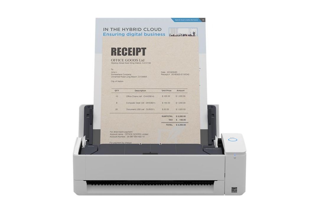 ScanSnap iX1300 (Category: Printers, Scanners & Copiers) located in Quezon City. Submitted by ann_xbs (Listing ID 1466474920, Image 1). Description: ADF (Automatic Document Feeder) ;Duplex scanning ; Color Image Sensor x 2 (CIS) Color, Grayscale, Monochrome, Automatic Color Detection 30 ppm; Simplex & Duplex scanning; 150 dpi-1200 dpi; 20 sheets ADF Capacity Two methods of scanning; U-turn Scan for continuous scanning and Return Scan for folded d