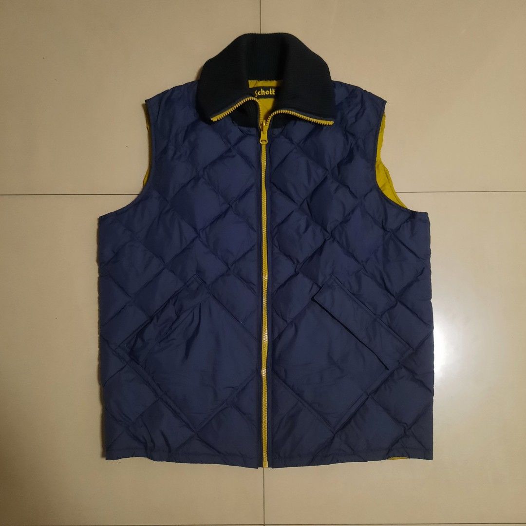 Schott N.Y.C Puffer Vest Jacket Reversible (Category: Coats, Jackets and Outerwear) located in Cebu City. Submitted by archivalia.me (Listing ID 1466502265, Image 1). Description: Schott N.Y.C Puffer Vest Jacket Large Width 25 Length 29 Good as New No Issue Price dm + sf Loc: Cebu City .