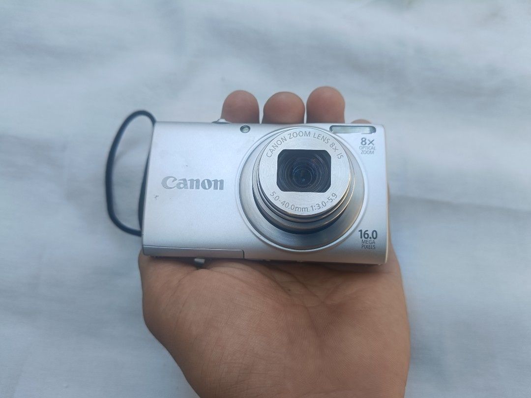 SECONDHAND NONCA POWERSHOT A4000 IS (Category: Cameras) located in Tanay. Submitted by flrs_chrstphr (Listing ID 1466430866, Image 1). Description: SECONDHAND NONCA POWERSHOT A4000 IS (SILVER) 1800 SPECS: 16.0 MEGAPIXELS 8X ZOOM ZOOM WORKING RED LIGHT WORKING ALL BUTTONS WORKING BODY CONDITION: 9/10 ISSUE: NO FLASH, UMUUGONG LENS KAPAG IO-OFF, KAILANGAN TULUNGAN I-OFF LENS, NAGLE-LENS ERROR KAPAG MAGRE-REVIEW NG PICS HABANG NAKA-ON, LENS DUST, LC