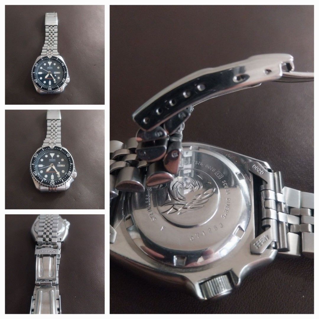 Seiko divers automatic (Category: Men's Watches) located in Manila. Submitted by gooddealsmnl (Listing ID 1466354765, Image 2). Description: Seiko Divers 200 meters No Issue. Runs Smooth. Presentable With Box, Extra links. Manual Free: Metal Refillable lighter Binondo area meetup Rfs: unloading stuff Thank You.