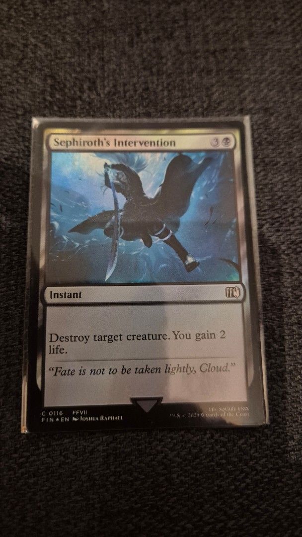 Sephiroth's Intervention 0116 Common (Category: Raw Singles) located in Muntinlupa City. Submitted by lazoftoys (Listing ID 1466350099, Image 1). Description: .