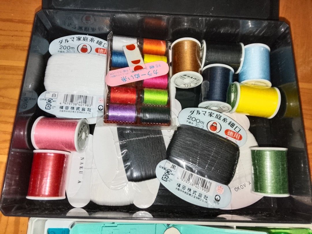 Sewing Set (Category: Craft Supplies & Tools) located in Santo Tomas. Submitted by retrotastic (Listing ID 1466467030, Image 3). Description: threads are New. compare prices of threads online. jackpot na po sa lot na to. sewing set what you see is what you get. Japan🇯🇵.