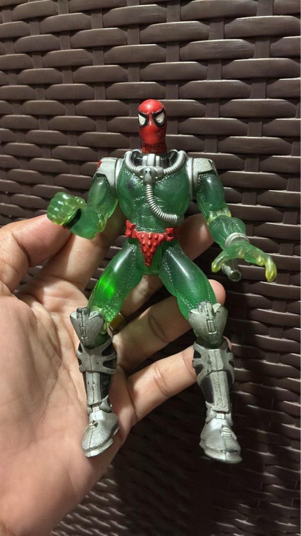 Shark Trap Spidey (Category: Vintage Collectibles) located in Manila. Submitted by keth.11 (Listing ID 1466502818, Image 1). Description: Shark Trap Spidey action figure from the Spider-Man Web Splashers line released by ToyBiz in 1997..