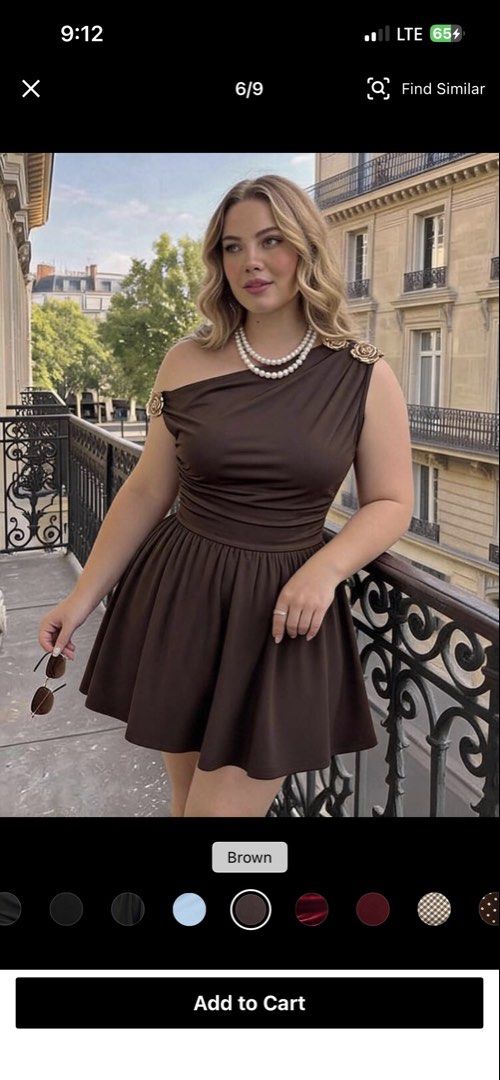 SHEIN BROWN DRESS (Category: Dresses) located in Quezon City. Submitted by jokat (Listing ID 1466486436, Image 2). Description: BRAND NEW SIZE: 0XL on tag Upto 38 waist 40-42 bust.