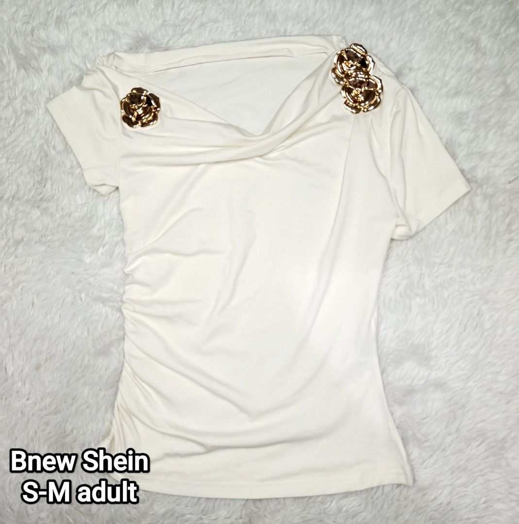 Shein cream ivory off white top (Category: Blouses) located in Quezon City. Submitted by niceprelovedstuffsymc (Listing ID 1466401479, Image 2). Description: .