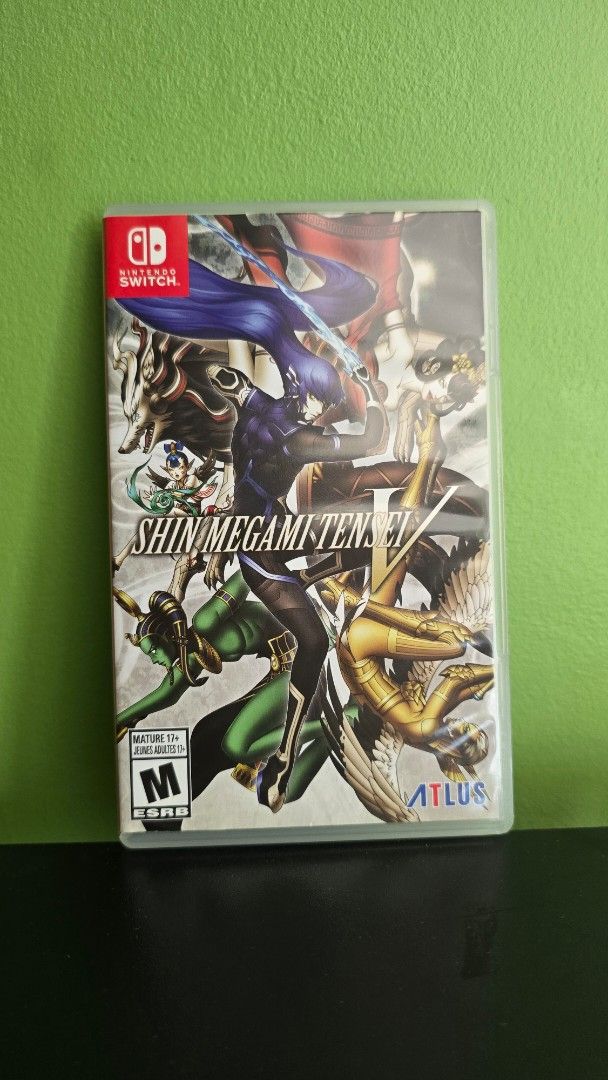 Shin Megami Tensei V (Category: Nintendo) located in Manila. Submitted by softboiled (Listing ID 1466392369, Image 1). Description: Payment: GCash Complete with official steelbook and microfiber cloth..