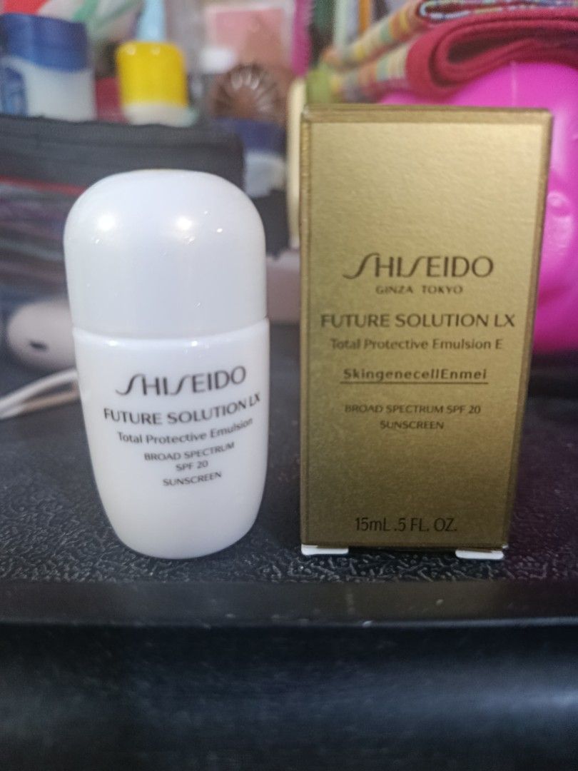 Shiseido Future Solution LX Total Protective Emulsion | Sunscreen (Category: Face Care) located in Manila. Submitted by suguru.chan (Listing ID 1466384670, Image 1). Description: sunscreen.