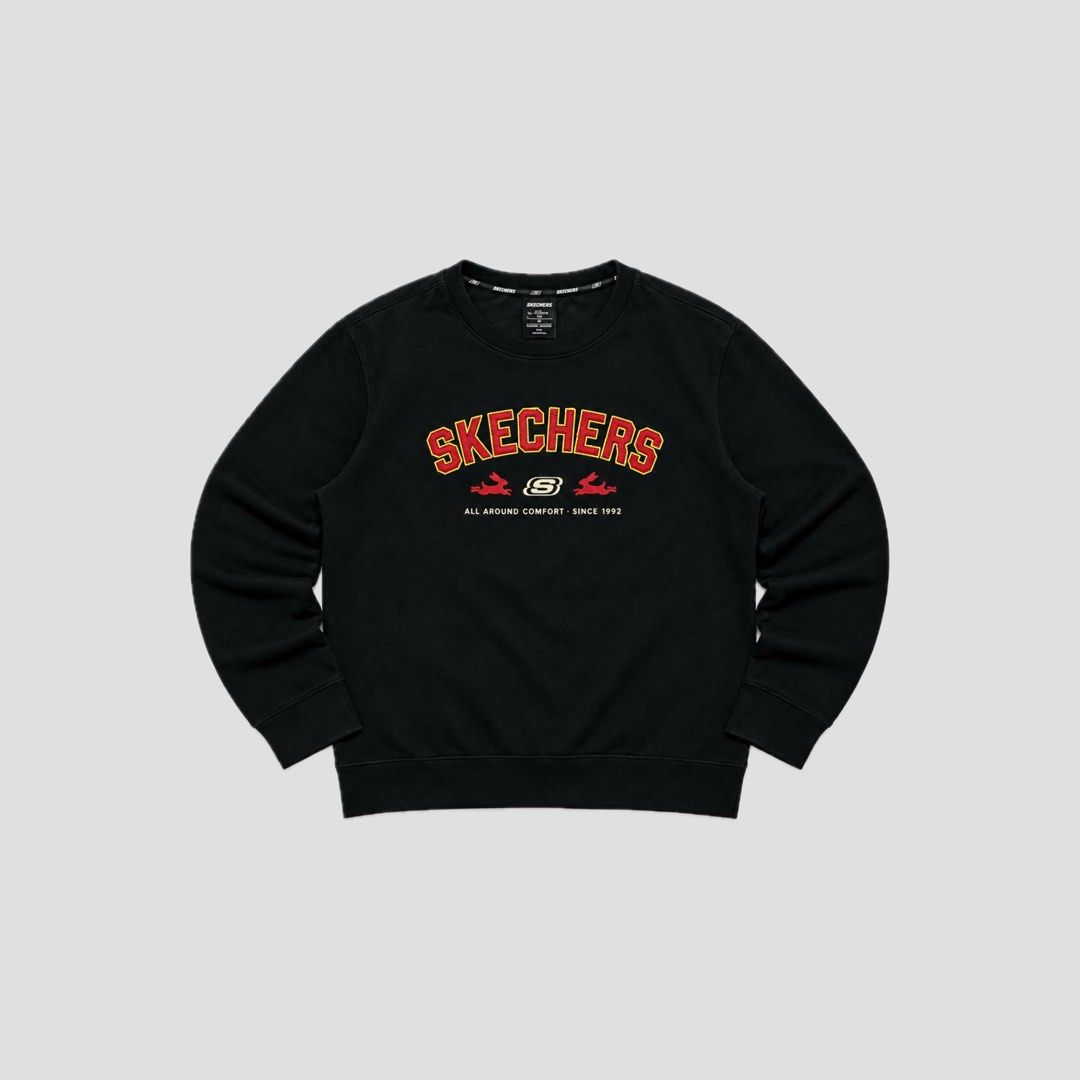 skechers crewneck sweatshirt (Category: Coats, Jackets and Outerwear) located in Bacoor. Submitted by striped_boyz (Listing ID 1466413568, Image 1). Description: skechers crewneck sweatshirt size XL on tag 24 inches width 28 inches length 10/10 condition no issue 499 free shipping.