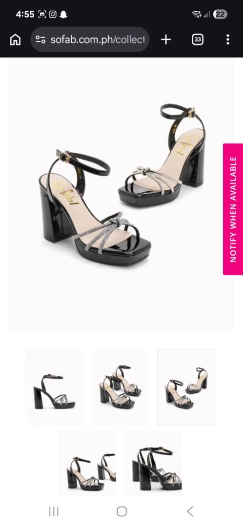 So Fab Revel Heel Sandals (Category: Heels) located in Las Pinas. Submitted by royalflower.76a025 (Listing ID 1466530339, Image 3). Description: Worn once only for an event • With original box • Excellent condition 💰 Original Price: ₱1,799 🏷️ Selling Price: ₱1,100 only! Location: Naga road Las Pinas.