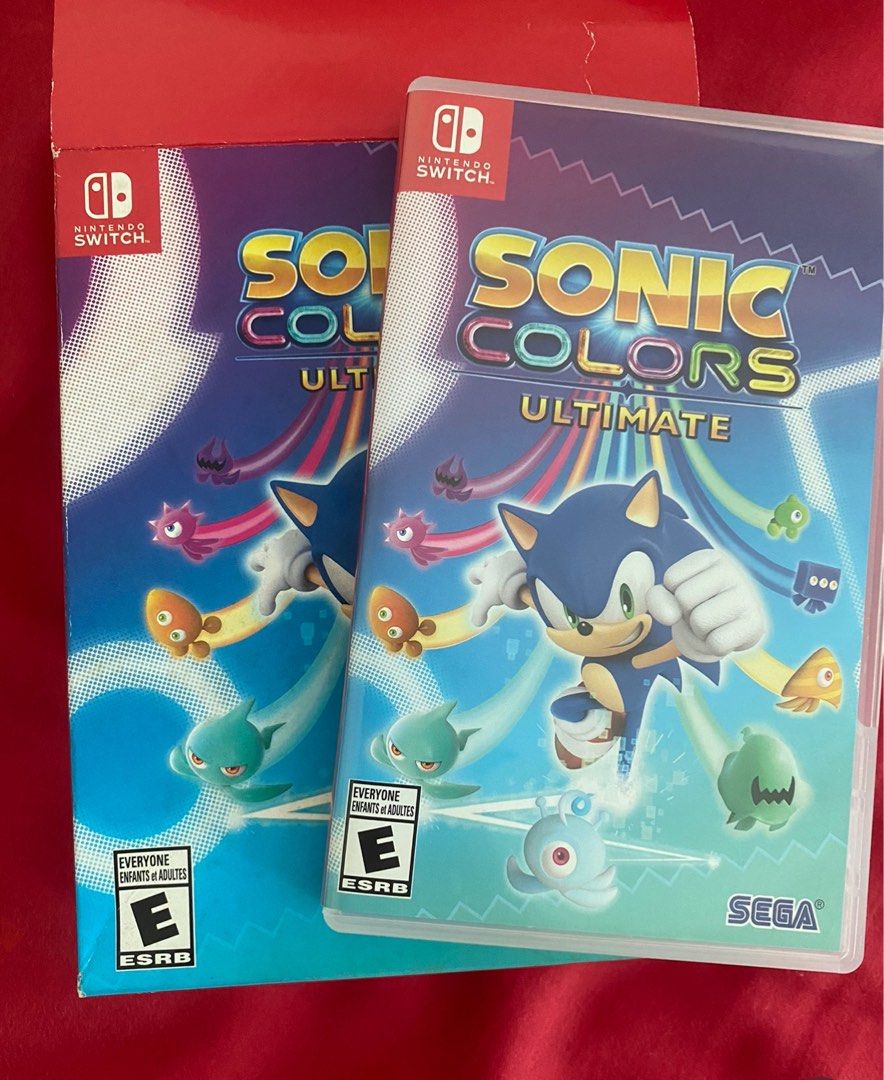 Sonic Colors Ultimate Nintendo Switch (Category: Nintendo) located in Manila. Submitted by olxph_808966171 (Listing ID 1466561827, Image 1). Description: - Game: Sonic Colors Ultimate for Nintendo Switch - Condition: Physical cartridge and case in clean condition - Rating: Rated E for Everyone (ESRB) - Gameplay: High-speed intergalactic adventure with vibrant visuals and action-packed gameplay - Inclusion: Original case .