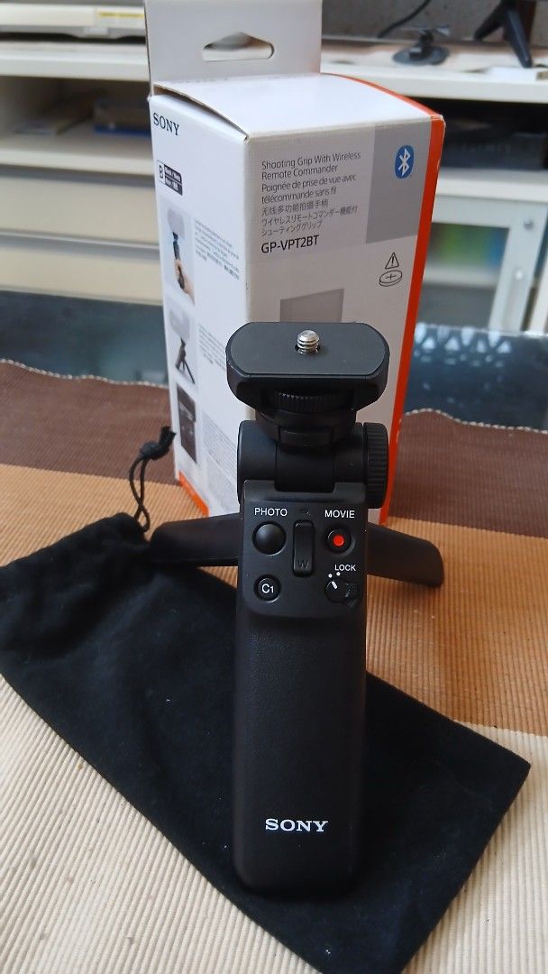 Sony GP-VPT2BT Wireless Shooting Grip (Category: Tripods & Monopods) located in Cavite. Submitted by mslheistuff (Listing ID 1466390980, Image 1). Description: - Authentic Sony GP-VPT2BT shooting grip with wireless remote commander - Built-in Bluetooth connectivity for seamless pairing - Convenient controls for photo, movie, zoom, and C1 custom button - Fully functional, clean, and well-maintained condition - Includes original box and black prote