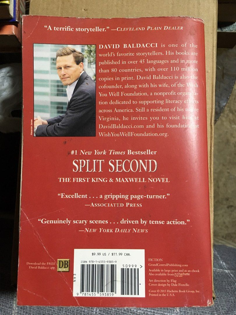 Split Second by David Baldacci (Category: Storybooks) located in Rosario. Submitted by c__tops (Listing ID 1466392873, Image 2). Description: RGS: declutter.