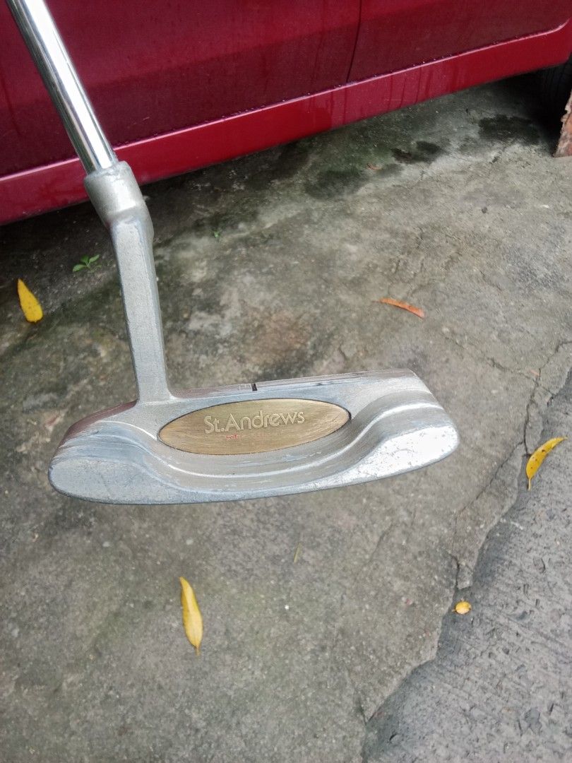 St. Andrews blade-style golf putter (Category: Golf) located in San Pedro. Submitted by trisheljas_japansurplus (Listing ID 1466345662, Image 2). Description: 📍For Sale📍 St. Andrews blade-style golf putter steel shaft right Handed location 📍 Filinvest Homesite barangay bagong silang san pedro laguna 📍.