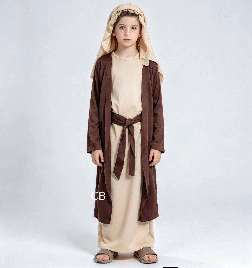 St. Joseph Sheperd Bibble Character Costume For Kids (Category: Babies & Kids Fashion) located in Manila. Submitted by bongsy999mall (Listing ID 1466359313, Image 2). Description: 🐑 New Arrival ‼️‼️‼️ 🐑 St. Joseph Sheperd Bibble Character Costume For Kids ✅Included : Inner Robe And Longsleeve, Belt And Headdress 🐑 Rs Prqualit ₱800 M,L,XL ₱850 2XL,3XL ✅Size:(3-5yrs)(5-7yrs)(7-9yrs)(9-11yrs)(12-13yrs) 🐑 Actual photo is posted 🐑 Made in Bangkok