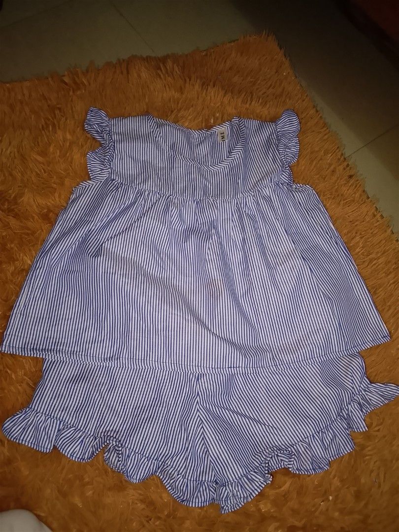 stripe blue sleepwear terno (Category: Sets or Coordinates) located in Manila. Submitted by zealowl_abdf54 (Listing ID 1466531051, Image 2). Description: never been worn, good condition.