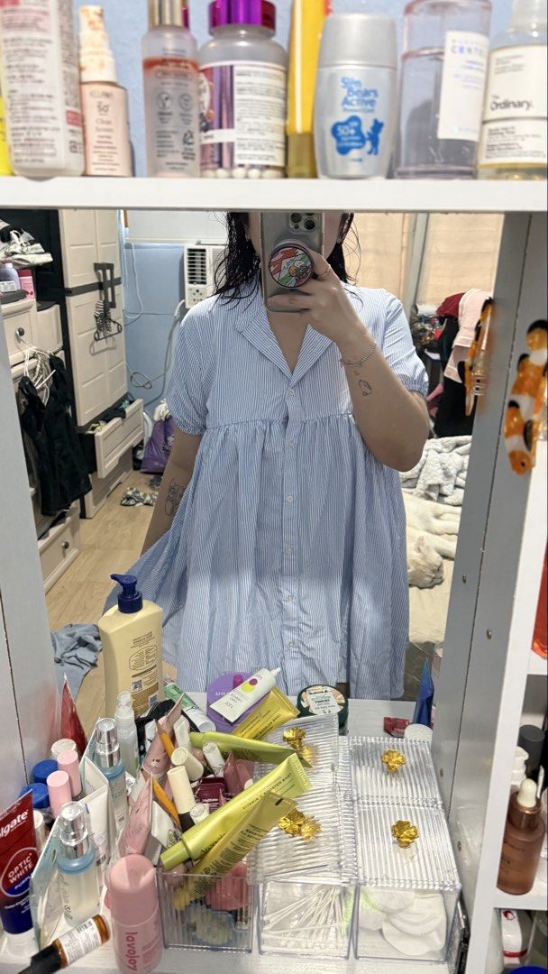 Stripes Baby Doll Dress (Category: Dresses) located in Quezon City. Submitted by dinesaur (Listing ID 1466387639, Image 2). Description: M-L 36-38 bust.