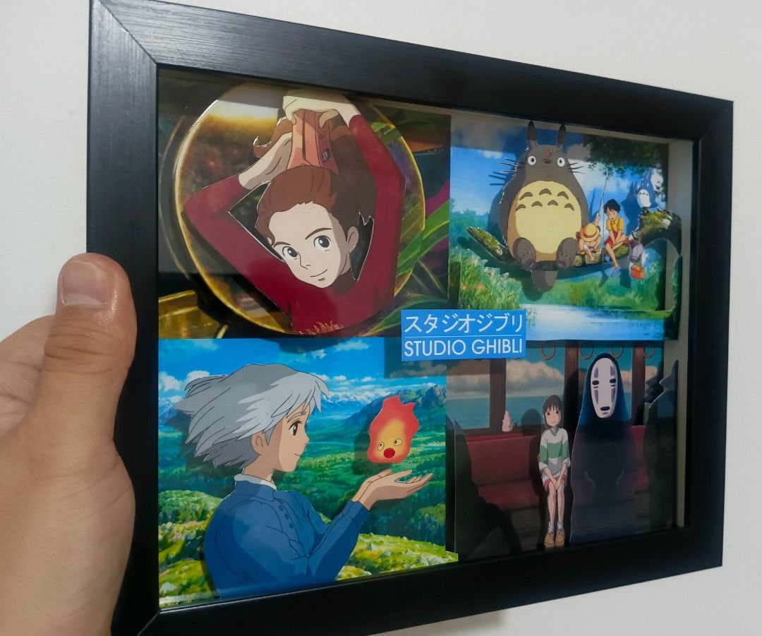 Studio Ghibli Iconic Scenes Video Game Shadow Box (Category: Nintendo) located in Quezon City. Submitted by natzuki10 (Listing ID 1466362429, Image 3). Description: Studio Ghibli Iconic Scenes Video Game Shadow Box Height: 8 inches Width: 10 inches *Handmade Pixel Shadow Boxes *Accepting Customized Designs *Perfect for Gamers & Collectors #videogames #nintendo #roomdecor #collection #gamer #gift .