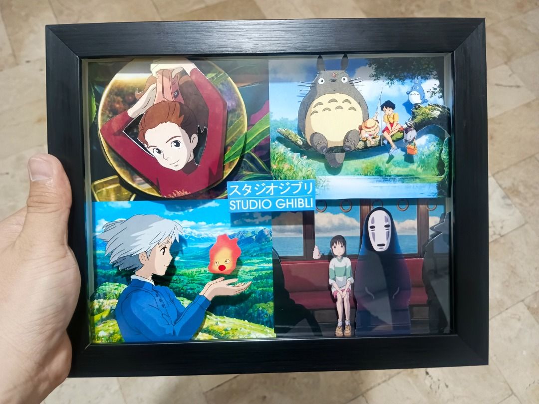 Studio Ghibli Iconic Scenes Video Game Shadow Box (Category: Nintendo) located in Quezon City. Submitted by natzuki10 (Listing ID 1466362429, Image 1). Description: Studio Ghibli Iconic Scenes Video Game Shadow Box Height: 8 inches Width: 10 inches *Handmade Pixel Shadow Boxes *Accepting Customized Designs *Perfect for Gamers & Collectors #videogames #nintendo #roomdecor #collection #gamer #gift .