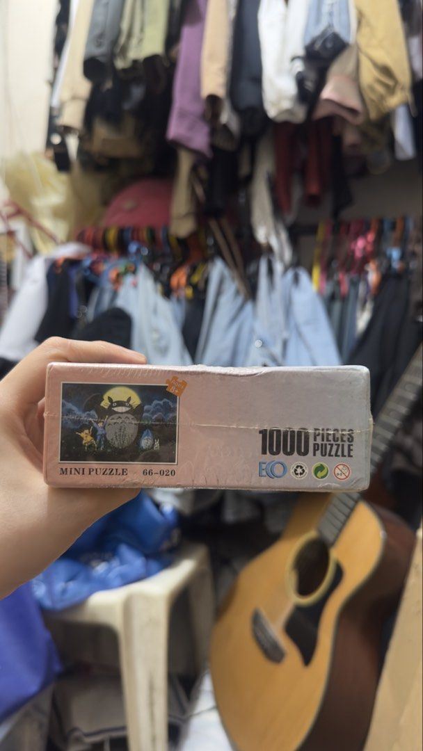 Studio Ghibli Totoro Puzzle (Category: Board Games & Puzzles) located in Quezon City. Submitted by toyyytopia (Listing ID 1466473804, Image 2). Description: maganda sealed pa 1,000 pcs brand new.