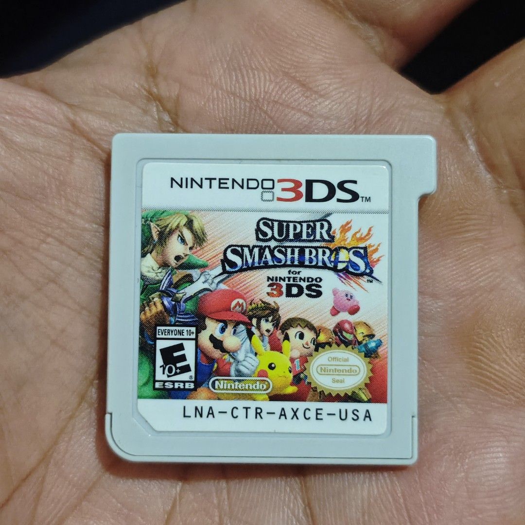 Super Smash Bros 3DS (Category: Nintendo) located in Quezon City. Submitted by shopme_gadget30 (Listing ID 1466517456, Image 1). Description: kindly read the details first for sale fixed price mint Condition tested and working game card only compatible to Nintendo 3ds/DS usa region qc area meet up: sm north shipping fee must shoulder by the buyer via lalamove or grab payment: bdo/gcash happy gaming everyone.