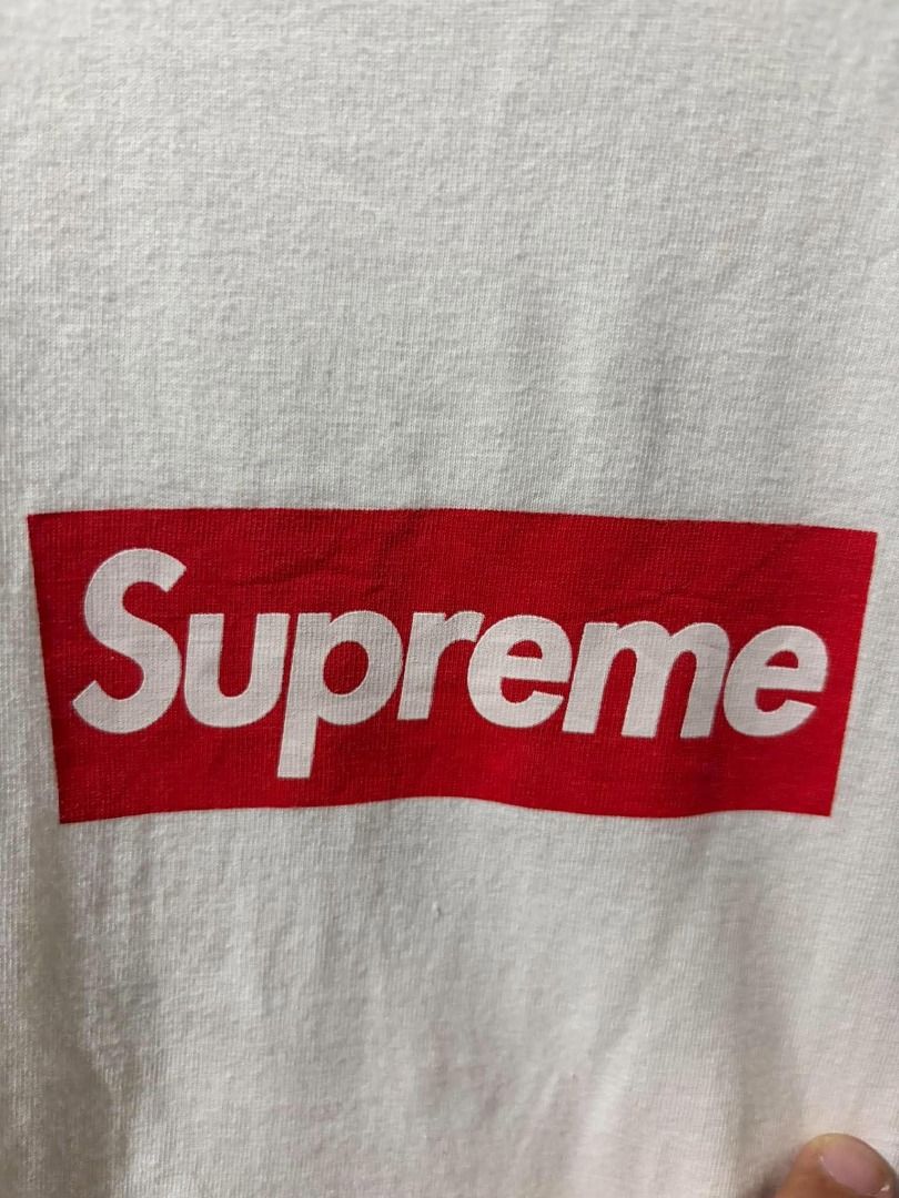 Supreme 20th Anniversary Box Logo - SS14 (Category: Tshirts & Polo Shirts ) located in Caloocan City. Submitted by blackrainxd (Listing ID 1466513513, Image 3). Description: Excellent Condition Size L on tag Width 22 Length 27.5 Color rate 9.5/10 No issue 1500 + Shipping fee Tuguegarao City, Cagayan 📍.