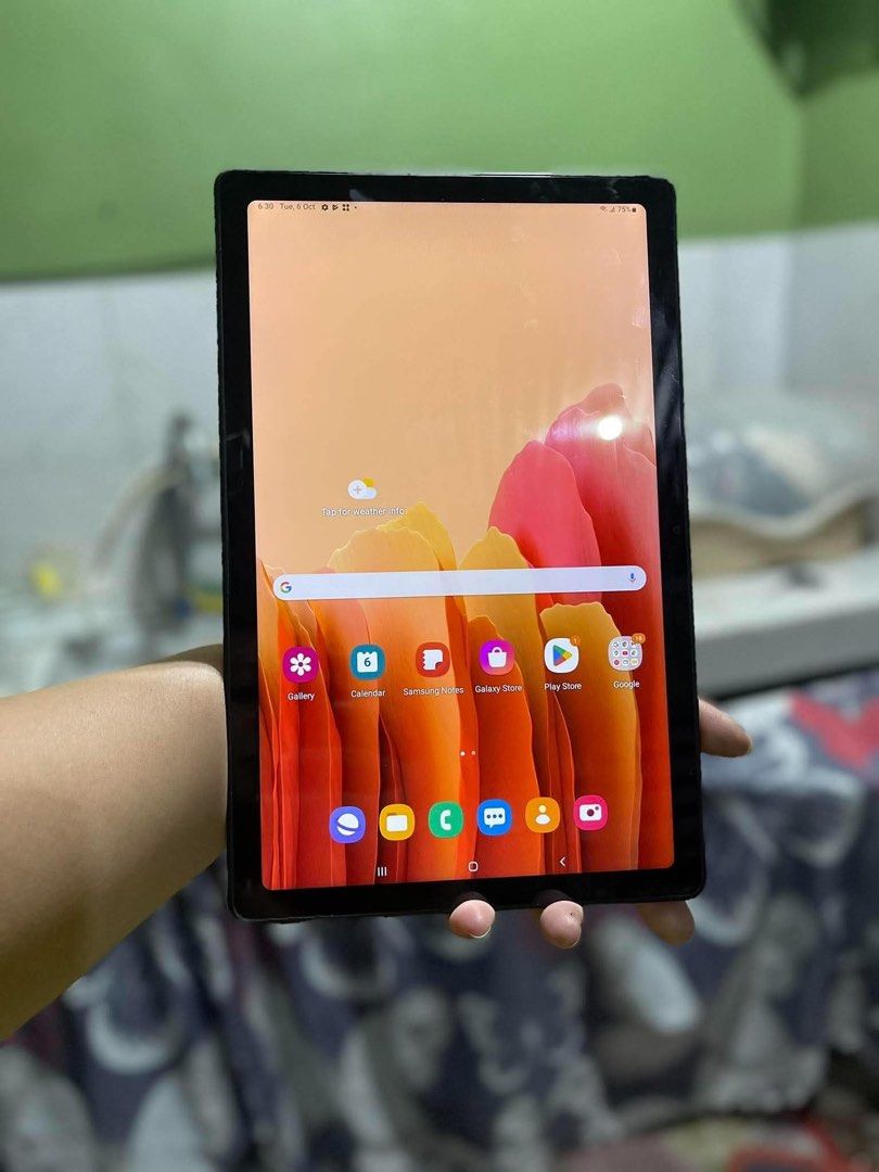 Tablet for sale (Category: Android) located in Manila. Submitted by tyrnejames (Listing ID 1466458737, Image 1). Description: 🍀SAMSUNG TAB A7 🍀 10.4 inches 3/64 gb storage ( Legit✅) 7040mAh Battery With sim slot (4g LTE) Wifi Android 12 Octa -core W micro sd card slot Loudspeaker ( 4 Speakers) P4,000 (FIXED) Pick up loc: Kabatuhan Road Brgy 168 Deparo Lalamove delivery ✅ Provincial: Thru J&t ( Payment First).