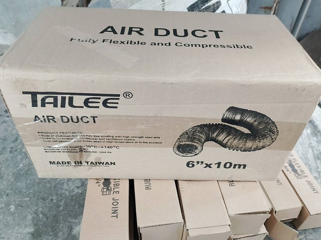 Tailee Duct Hose Specs: 6" x 10mts (Category: Construction Tools & Equipment) located in Manila. Submitted by joeyroque09 (Listing ID 1466413144, Image 1). Description: Tailee Duct Hose Specs: 6" x 10mts.