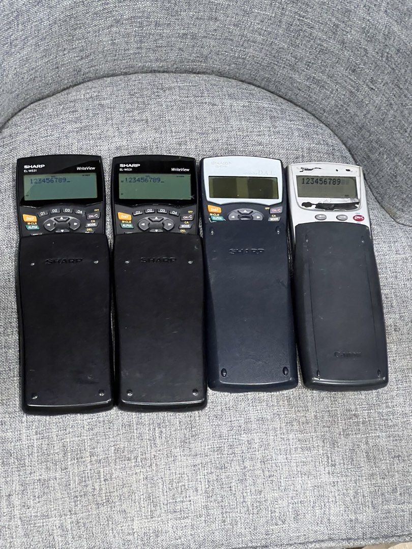 TAKE ALL 4! Scientific Calculator (Category: Stationery & School Supplies) located in Mandaluyong City. Submitted by mygoodfindsph (Listing ID 1466428802, Image 1). Description: .