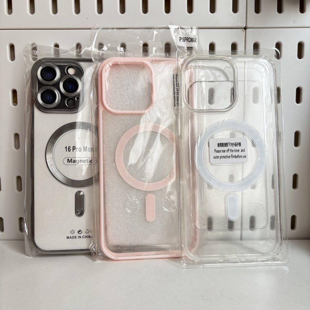 [Take All] iPhone 16 Pro Max Magnetic Cases (Category: Cases & Sleeves) located in Taguig. Submitted by cloudstash (Listing ID 1466372895, Image 1). Description: 📱 iPhone 16 Pro Max Magnetic Cases — 3pcs Take All 💰 Price: ₱200 for all 3 📦 Quantity: 3 pcs / take all 🧲 Type: Magnetic / MagSafe compatible ✨ Condition: Brand new 📍 Location: Taguig City 🚚 Meet-up: ₱100 handling fee, deducted upon successful meet-up. 📦 Shipping: Payment first po