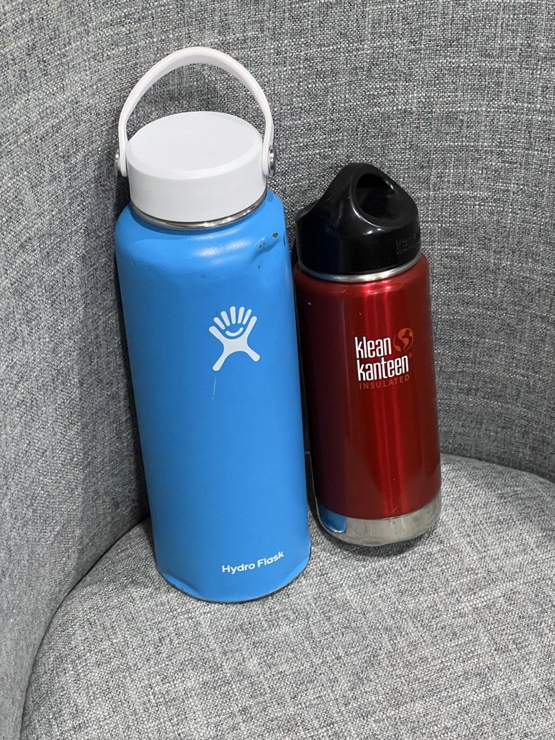 TAKE BOTH! Hydroflask and Klean Kanteen (Category: Water Bottles & Tumblers) located in Mandaluyong City. Submitted by mygoodfindsph (Listing ID 1466357291, Image 1). Description: take both tumblers :) both are still ok.. reason for selling: too many tumblers.