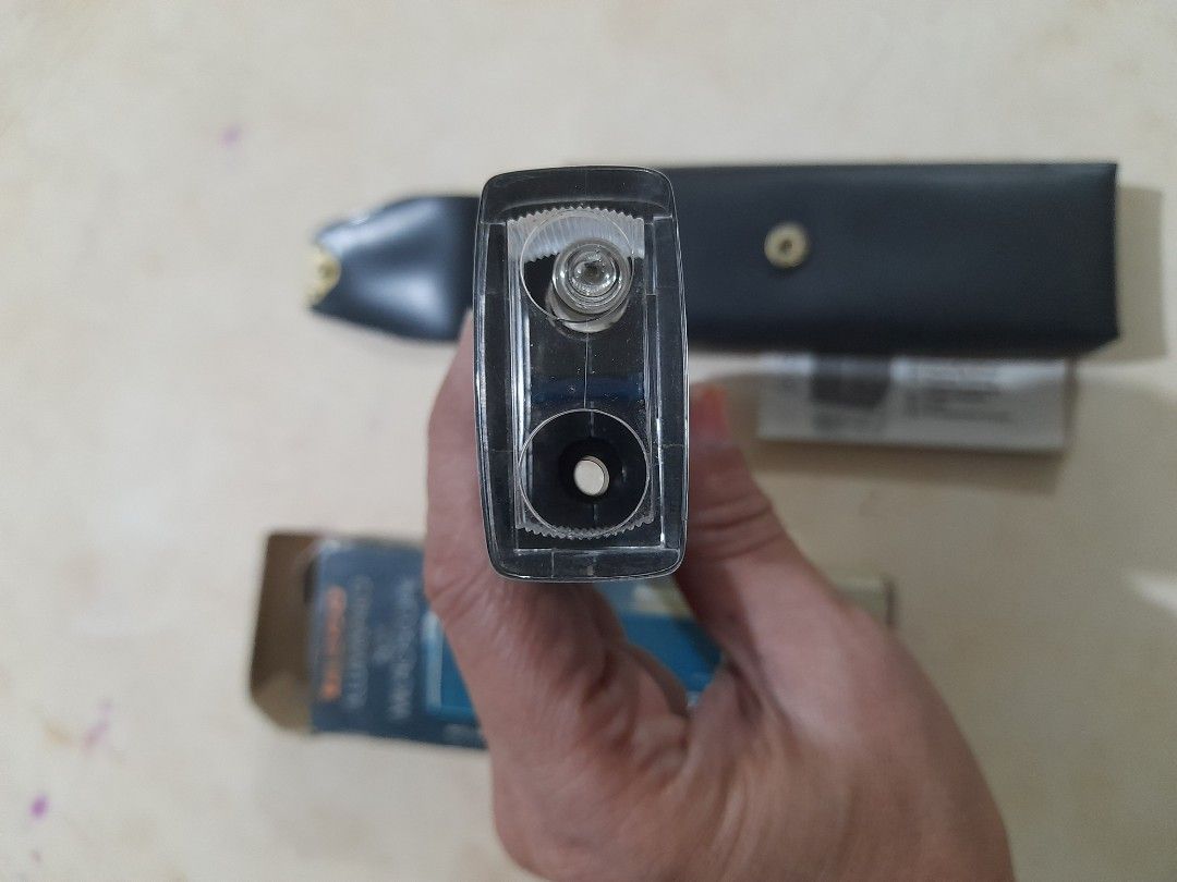 Tasco 30X Illuminated Pocket Microscope (Category: Stationery & School Supplies) located in Bocaue. Submitted by marajapansurplus (Listing ID 1466483580, Image 3). Description: - Brand: Tasco - Power: 30X magnification with built-in light source and focus adjustment - Condition: Vintage, pocket-sized science tool made in Hong Kong - Perfect for: Coin inspection, hobbies, and field work - Inclusions: Original faux leather carrying pouch, manual, a