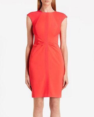 TED BAKER CORAL SHIFT DRESS (Category: Dresses) located in Quezon City. Submitted by fashionblvdph02 (Listing ID 1466461071, Image 2). Description: size 1; fits to small waist 27”; length 37” zip back almost NEW HIGH quality.