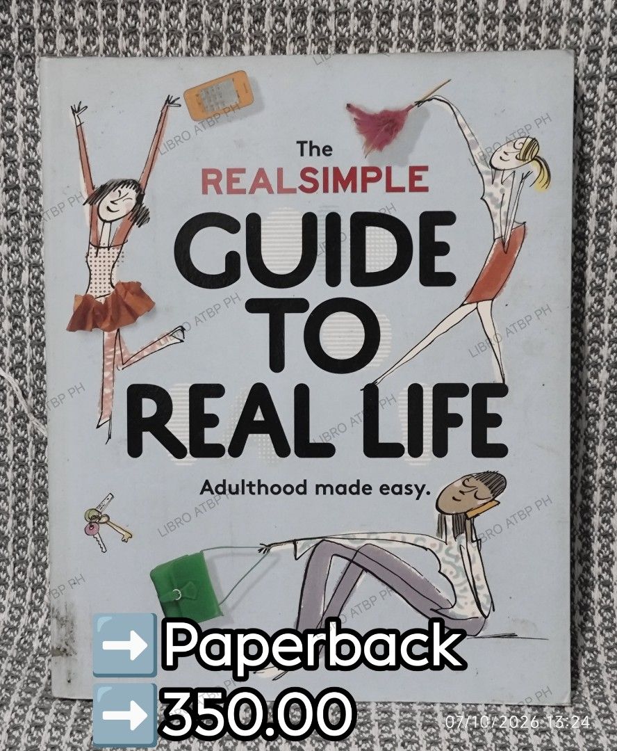 The Real Simple Guide To Real Life (Category: Storybooks) located in Quezon City. Submitted by libro_atbp (Listing ID 1466389517, Image 1). Description: 📚 PRE-LOVED BOOKS FOR SALE Decluttering my personal collection. 💜 Prices & conditions are indicated in the photos. 💳 GCash / MariBank / GoTyme 🚚 Grab / Lalamove / Flash / J&T 📍 QC PAYO • FIRST TO PAY No COD • No reservations DM/comment if interested. 💜.