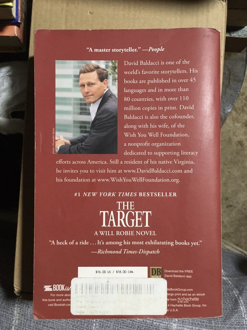 The Target by David Baldacci (Category: Storybooks) located in Rosario. Submitted by c__tops (Listing ID 1466392443, Image 2). Description: RGS: decluttering.