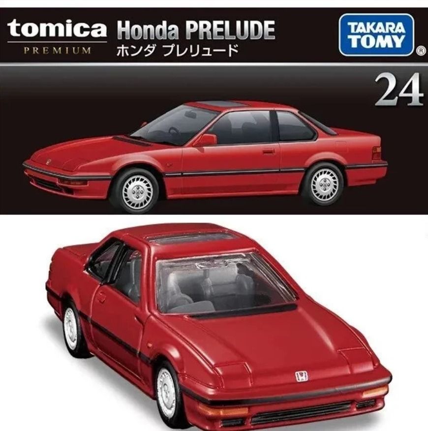 Tomica Premium 24 Honda Prelude (Category: Vehicle & Diecast Models) located in Manila. Submitted by memorylanestore (Listing ID 1466364680, Image 2). Description: NOTE: Please learn how to READ and UNDERSTAND the product description carefully and "Be a Responsible Buyer". *Sealed and brandnew *BOX Condition is in fare condition (may or may not have creases depending on the stock available) *Guaranteed 100% Authentic Tomica Product *Photos courte