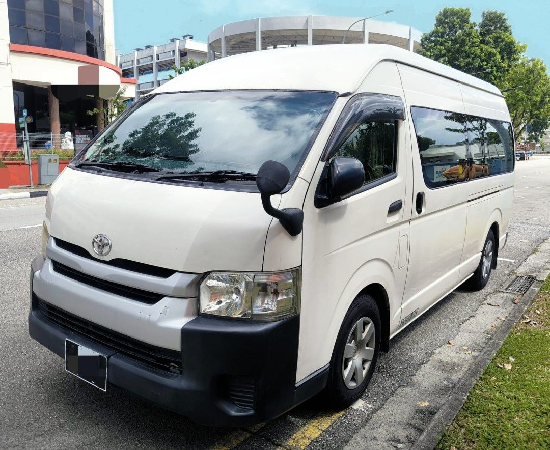 Toyota Hiace Commuter (Category: Used Commercial Vehicles for Sale) located in Singapore. Submitted by zificart (Listing ID 1466506840, Image 1). Description: Toyota Hiace High Roof CB Van for sale. 1st owner • Toyota Hiace High Roof (Borneo) • CB Plate • Well maintained • Good working condition • Ready for viewing Feel free to enquire for more details or arrange a viewing..