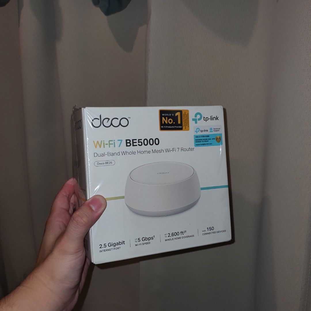 Tp link wifi 7 mesh router be 5000 be25 (Category: Cleaning Tools & Supplies) located in Manila. Submitted by mr.fast (Listing ID 1466338323, Image 2). Description: .