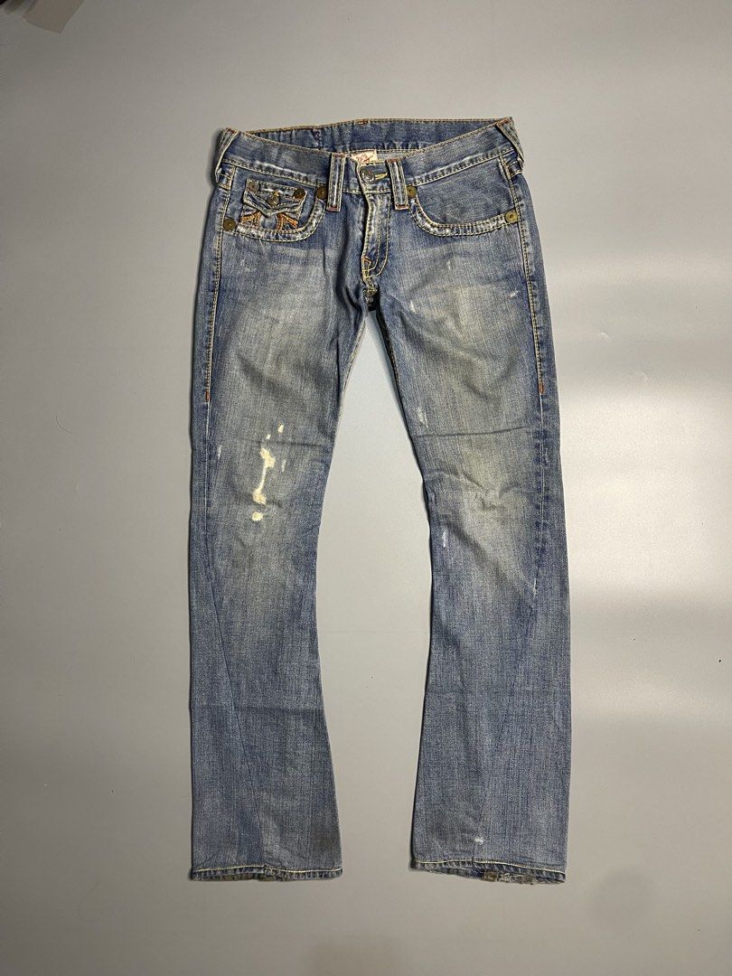 True Religion “Rainbow Joey” (Category: Jeans) located in Pagadian. Submitted by thrift.wrld (Listing ID 1466419258, Image 2). Description: [Available] True Religion “Rainbow Joey” Dimensions: • Waist: 34 • Length: 41 • Thigh: 11.5 • Hem: 8 • Mine: 2,000 + ₱9O shipping fee (sf).