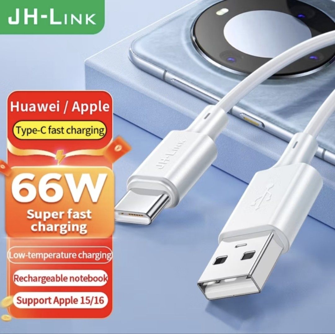 JH Link Usb to Type C Charging Cable (Category: Chargers & Cables) located in Iloilo. Submitted by maikeru27 (Listing ID 1466544144, Image 1). Description: .