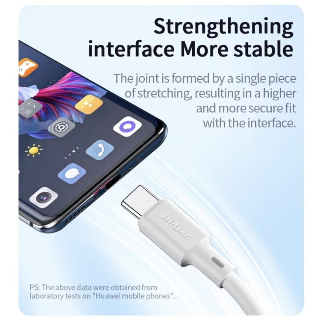 JH Link Usb to Type C Charging Cable (Category: Chargers & Cables) located in Iloilo. Submitted by maikeru27 (Listing ID 1466544144, Image 2). Description: .