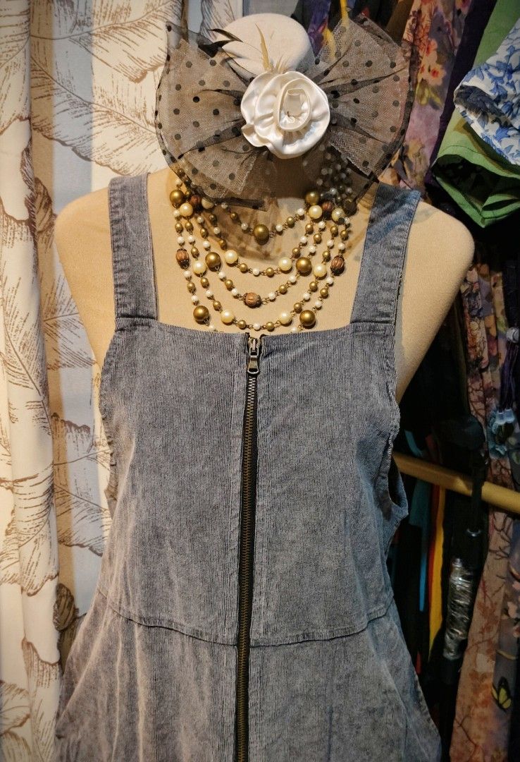 Ukay dark grey jumper dress (Category: Dresses) located in Rizal. Submitted by whitesioma99032 (Listing ID 1466360668, Image 1). Description: Ukay dark grey jumper dress Medium Slightly used With pockets Issue wash lng po 130+Sf.