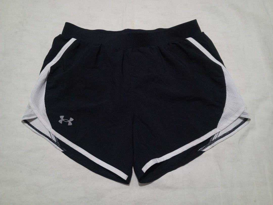 under armour fly by running shorts (Category: Activewear) located in Santa Maria. Submitted by paulo-garcia21 (Listing ID 1466473506, Image 1). Description: xs loose fit waist 26 to 30 length 10.5 hem 10.5.