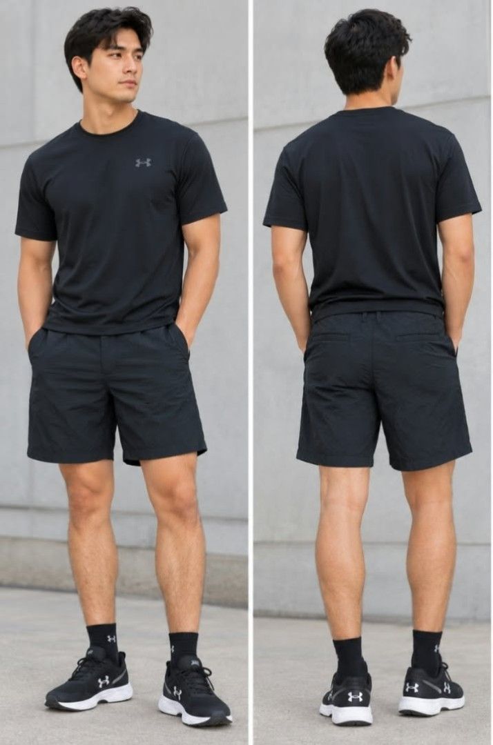 Under Armour Shorts (Category: Shorts) located in Angeles City. Submitted by miss_independent01 (Listing ID 1466477616, Image 1). Description: Under Armour Shorts Color: Black Width: 18.5 (size 38-39) Length: 19 MOP: Gcash ✅ Mine Now, Pay Now ✅ First to Pay, Gets the Item 📍 PAMPANGA Courier: JnT 🚚🚚 PM 💌.